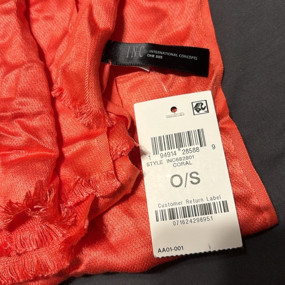 INC Coral Scarf - Picture 2 of 4